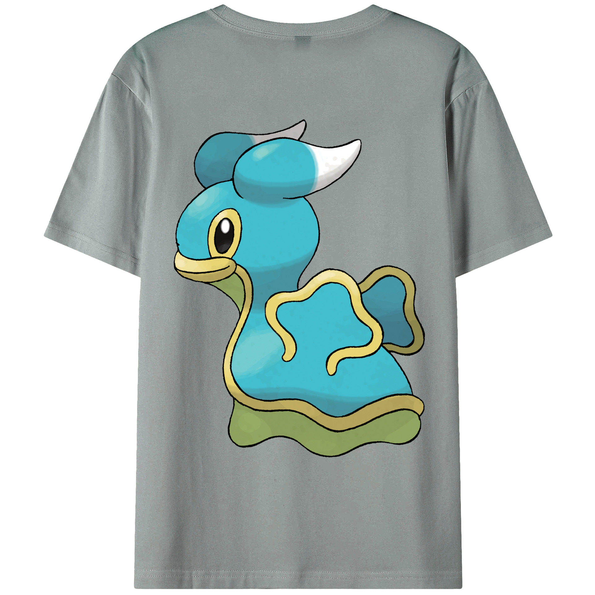 （画像用） ポケットモンスター Pokémon 綿100％ メンズ半袖Tシャツ（バックプリント） 通気性